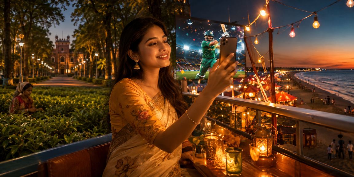 কক্সবাজারে ক্রিকেট বেটিং উপভোগ করছেন একজন ব্যবহারকারী